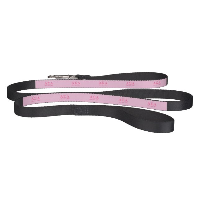 Alpha Sigma Alpha Pink Letters Pet Leash (Full)