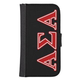 Alpha Sigma Alpha Red Letters Phone Wallet