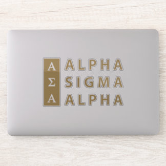 Alpha Sigma Alpha Stacked 2 Sticker