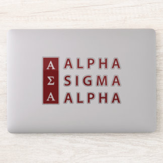 Alpha Sigma Alpha Stacked Sticker