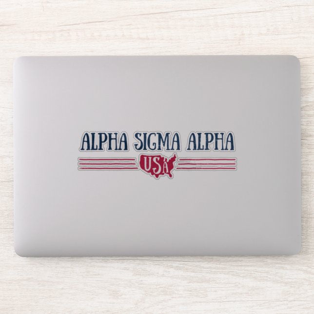 Alpha Sigma Alpha USA Sticker (Computer)