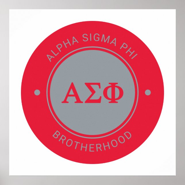 Alpha Sigma Phi | Badge Poster (Front)