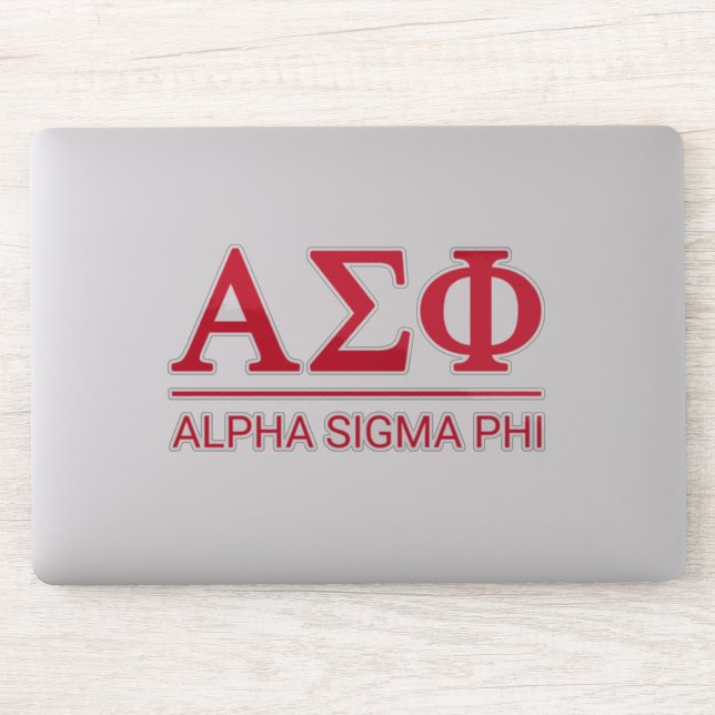 Alpha Sigma Phi | Badge Sticker (Computer)