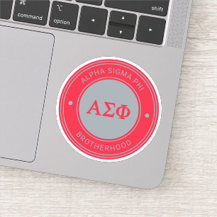 Alpha Sigma Phi Badge Sticker