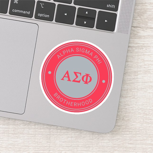 Alpha Sigma Phi | Badge Sticker (Detail)