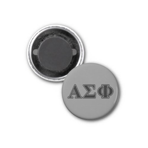 Alpha Sigma Phi Black Letters Magnet