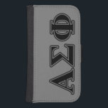 Alpha Sigma Phi Black Letters Samsung S4 Wallet Case<br><div class="desc">Check out these official Alpha Sigma Phi designs! Personalize your own Greek merchandise on Zazzle.com! Click the Customize button to insert your own name, class year, or club to make a unique product. Try adding text using various fonts & view a preview of your design! Zazzle's easy to customize products...</div>