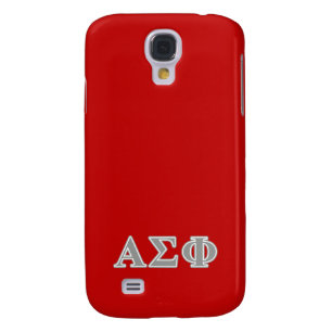 Alpha Sigma Phi Grey Letters Samsung Galaxy S4 Cover