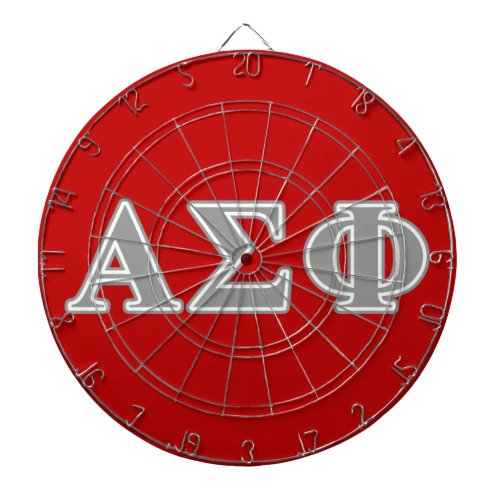 Alpha Sigma Phi Grey Letters Dartboard