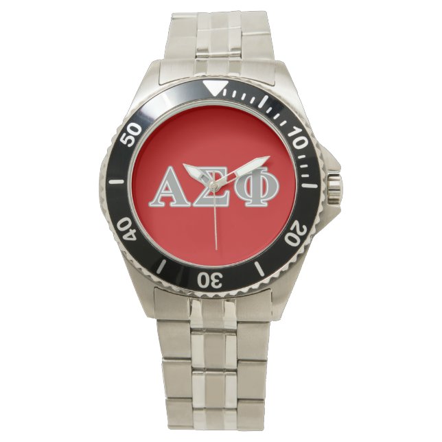 Alpha Sigma Phi Grey Letters Watch (Front)