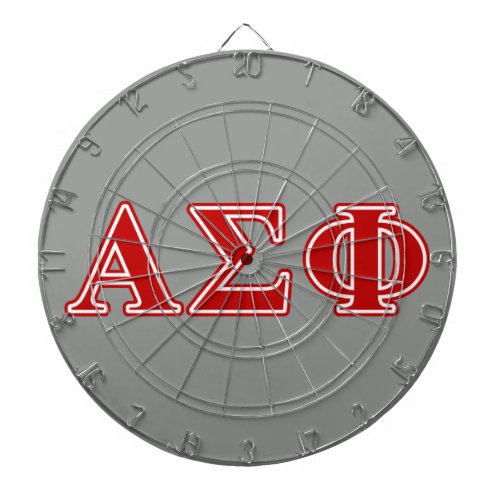 Alpha Sigma Phi Red Letters Dart Board