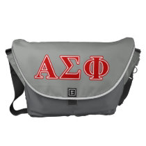 Alpha Sigma Phi Red Letters Messenger Bag