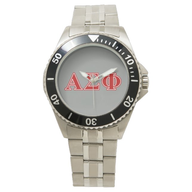 Alpha Sigma Phi Red Letters Watch (Front)
