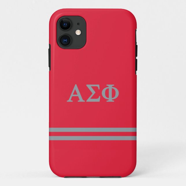 Alpha Sigma Phi | Sport Stripe Case-Mate iPhone Case (Back)