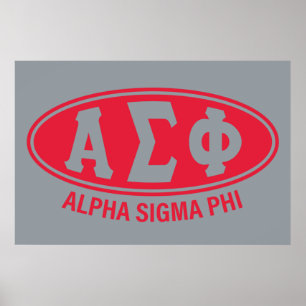 Alpha Sigma Phi   Vintage Poster