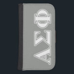 Alpha Sigma Phi White and Grey Letters Phone Wallet<br><div class="desc">Check out these official Alpha Sigma Phi designs! Personalize your own Greek merchandise on Zazzle.com! Click the Customize button to insert your own name, class year, or club to make a unique product. Try adding text using various fonts & view a preview of your design! Zazzle's easy to customize products...</div>