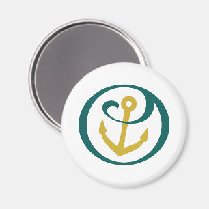 Alpha Sigma Tau Anchor Magnet