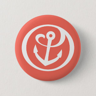 Alpha Sigma Tau Anchor Mark 2 Pinback Button