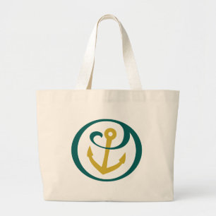 Alpha Sigma Tau Anchor Mark Large Tote Bag