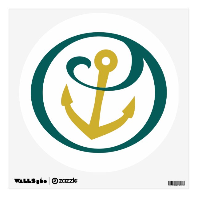 Alpha Sigma Tau Anchor Mark Wall Sticker (Front)