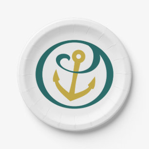 Alpha Sigma Tau Anchor Paper Plates
