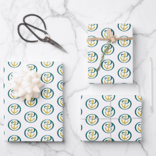 Alpha Sigma Tau Anchor Wrapping Paper Sheets