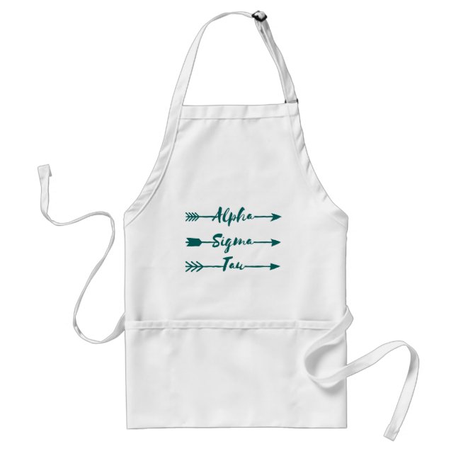 Alpha Sigma Tau Arrow Adult Apron (Front)