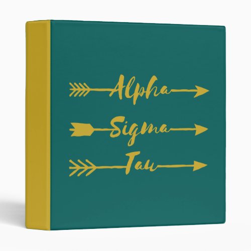 Alpha Sigma Tau Arrow Binder