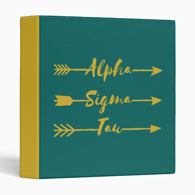 Alpha Sigma Tau Arrow Binder (Front/Spine)