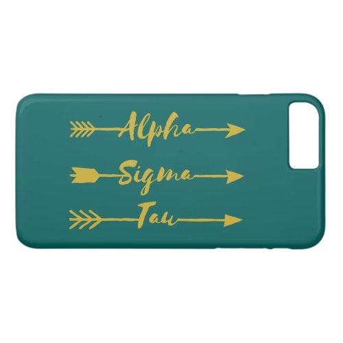 Alpha Sigma Tau Arrow iPhone 8 Plus7 Plus Case