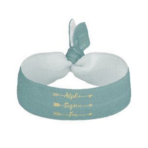 Alpha Sigma Tau Arrow Elastic Hair Tie