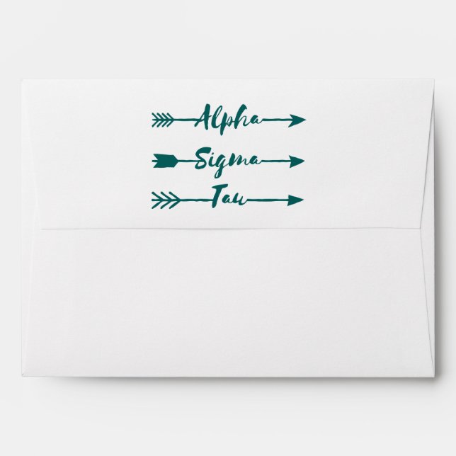 Alpha Sigma Tau Arrow Envelope (Back (Top Flap))