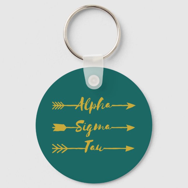 Alpha Sigma Tau Arrow Keychain (Front)