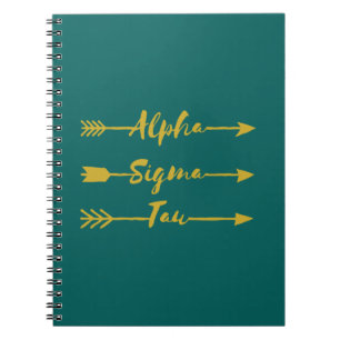 Alpha Sigma Tau Arrow Notebook