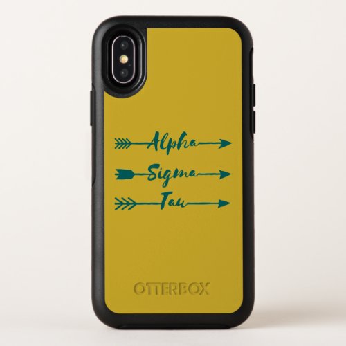 Alpha Sigma Tau Arrow OtterBox Symmetry iPhone X Case
