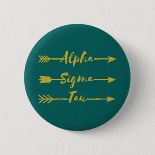 Alpha Sigma Tau Arrow Pinback Button