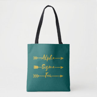 Alpha Sigma Tau Arrow Tote Bag