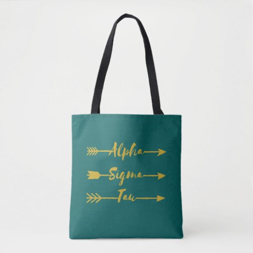 Alpha Sigma Tau Arrow Tote Bag