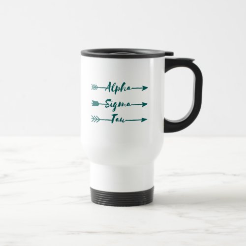 Alpha Sigma Tau Arrow Travel Mug