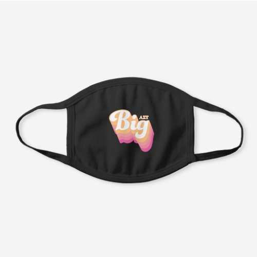 Alpha Sigma Tau  Big Black Cotton Face Mask