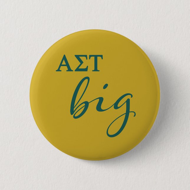 Alpha Sigma Tau Big Script Button (Front)