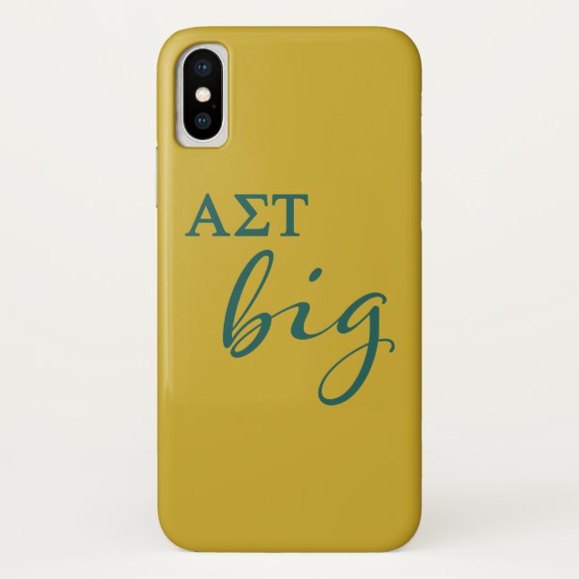 Alpha Sigma Tau Big Script Case-Mate iPhone Case (Back)