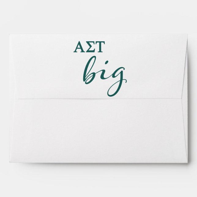 Alpha Sigma Tau Big Script Envelope (Back (Top Flap))