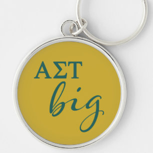 Alpha Sigma Tau Big Script Keychain