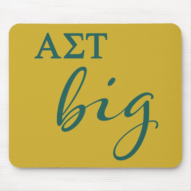 Alpha Sigma Tau Big Script Mouse Pad (Front)