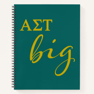 Alpha Sigma Tau Big Script Notebook