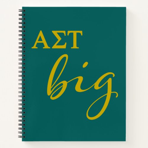 Alpha Sigma Tau Big Script Notebook