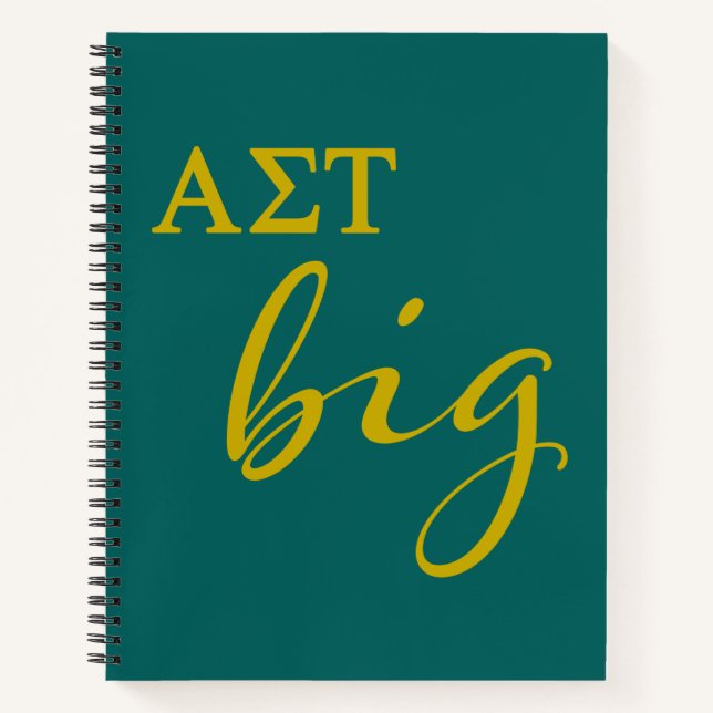 Alpha Sigma Tau Big Script Notebook (Front)