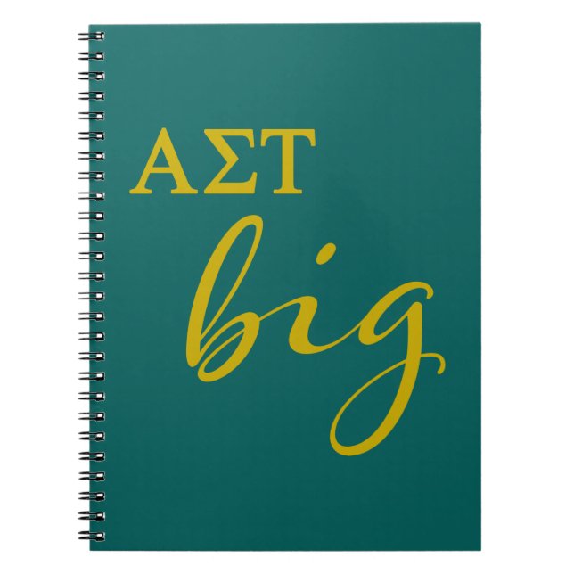 Alpha Sigma Tau Big Script Notebook (Front)