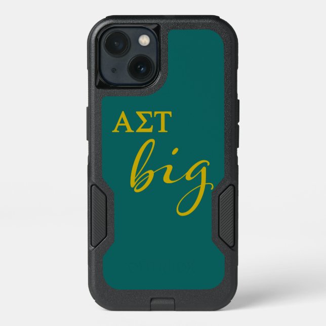 Alpha Sigma Tau Big Script Otterbox iPhone Case (Back)